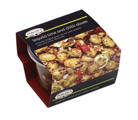 Tequila Lime and Chilli Marinated Olives